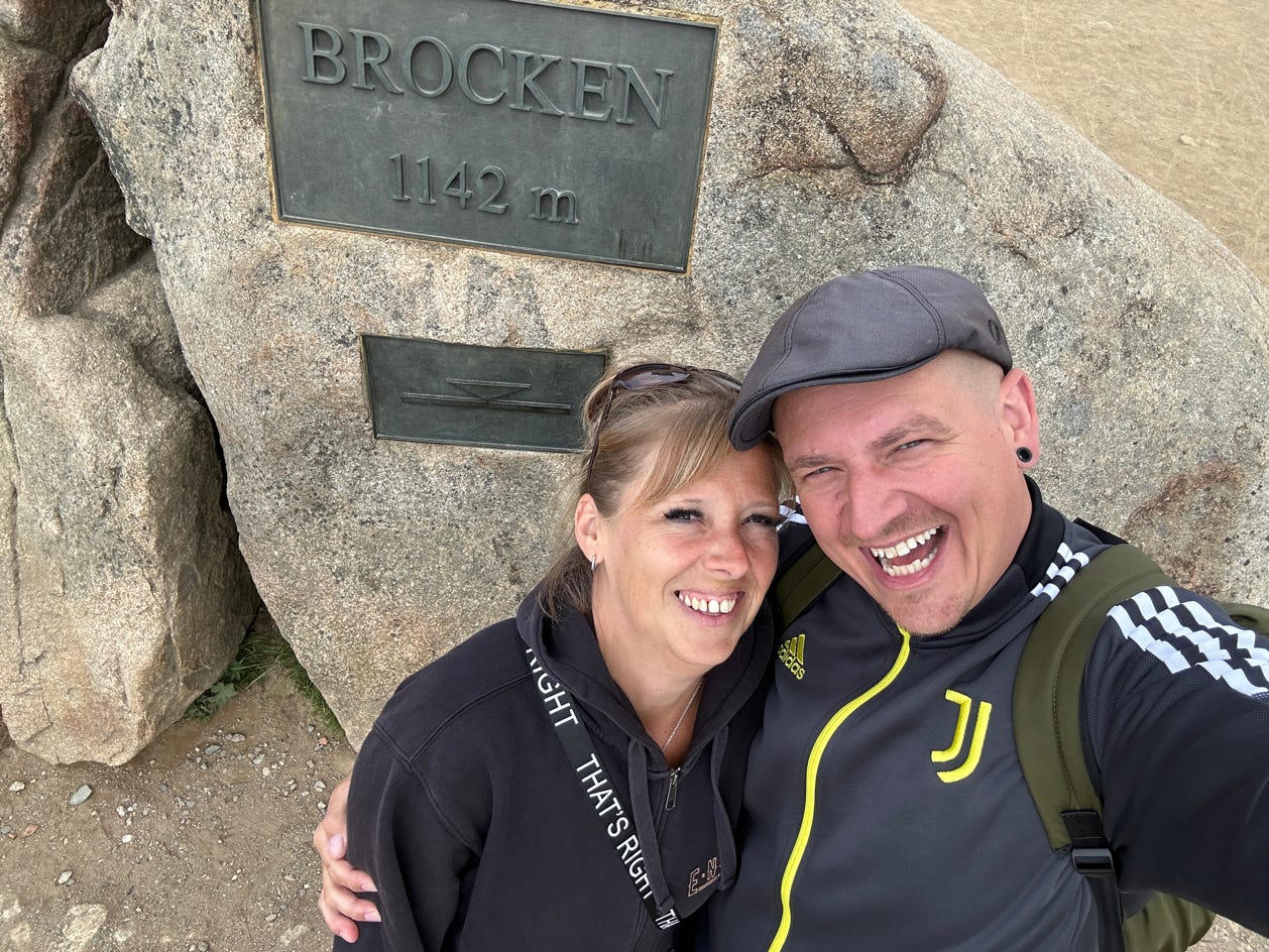 Kröte und Klinke auf dem Brocken